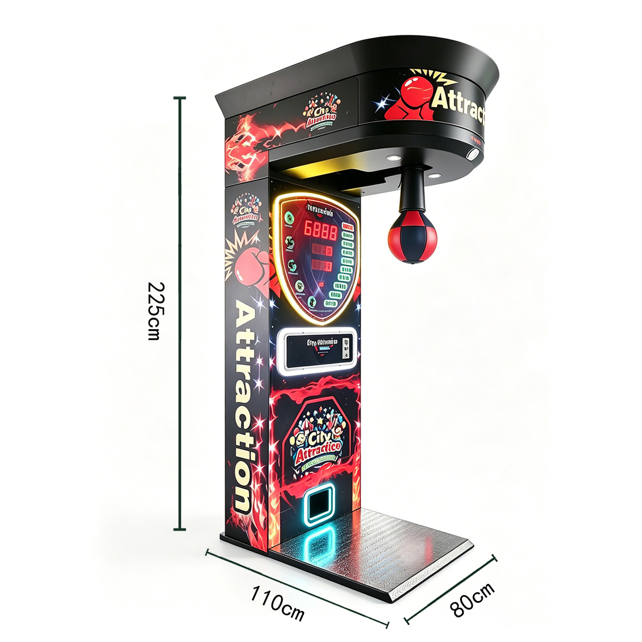 Professional Coin Operated Boxing Punch Machine