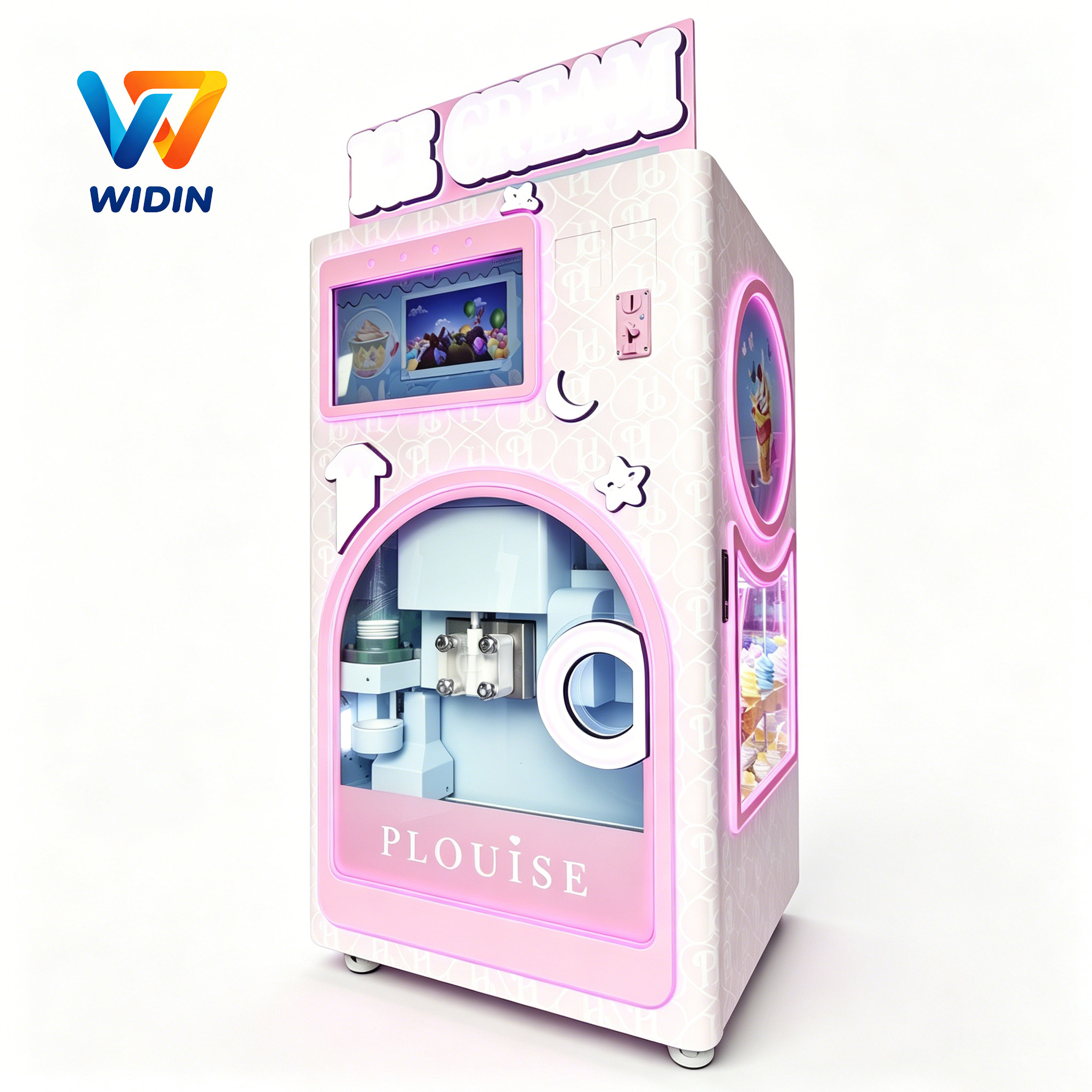 PLOUISE Self-Service Automatic Ice Cream Vending Machine