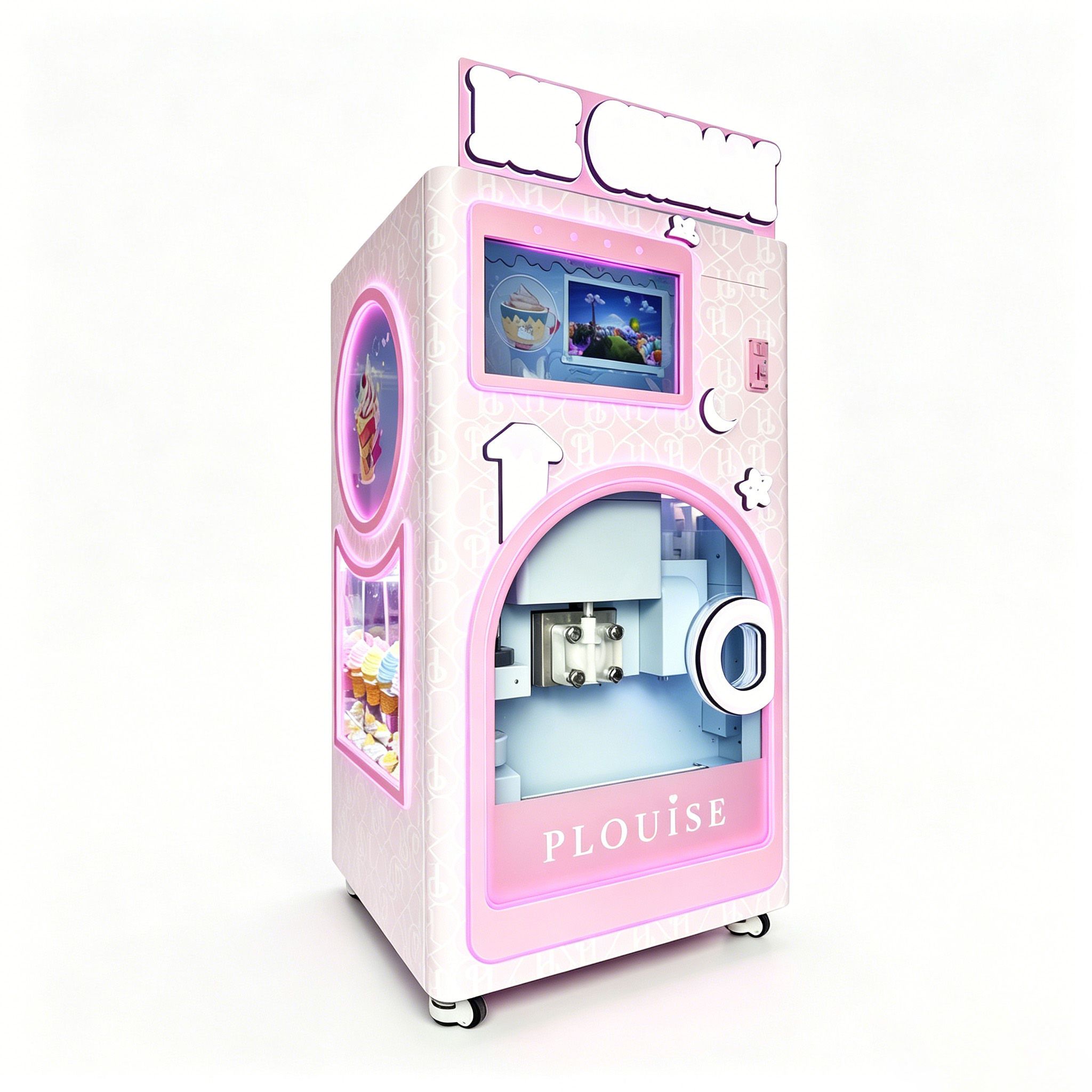 PLOUISE Self-Service Automatic Ice Cream Vending Machine
