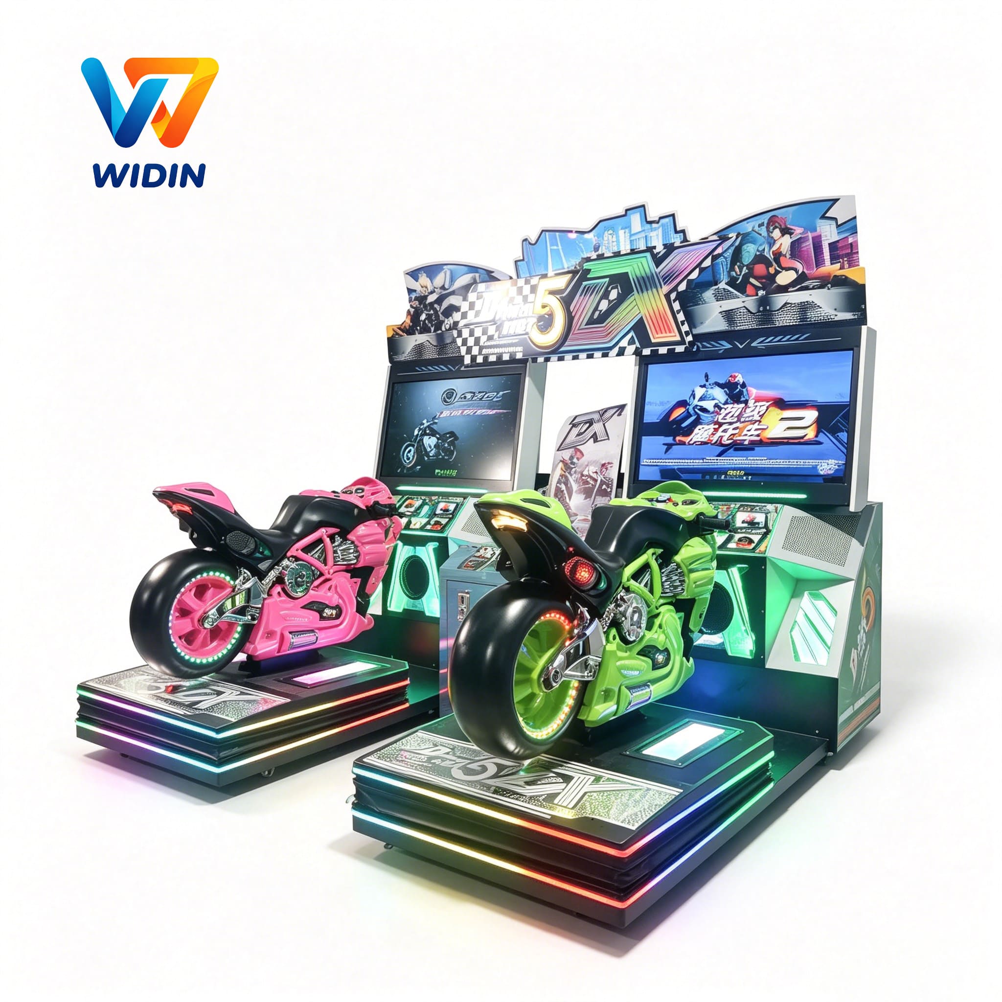 Twin Motorcycle Racing Arcade Machine Manufacturer | 2 Player Driving Simulator