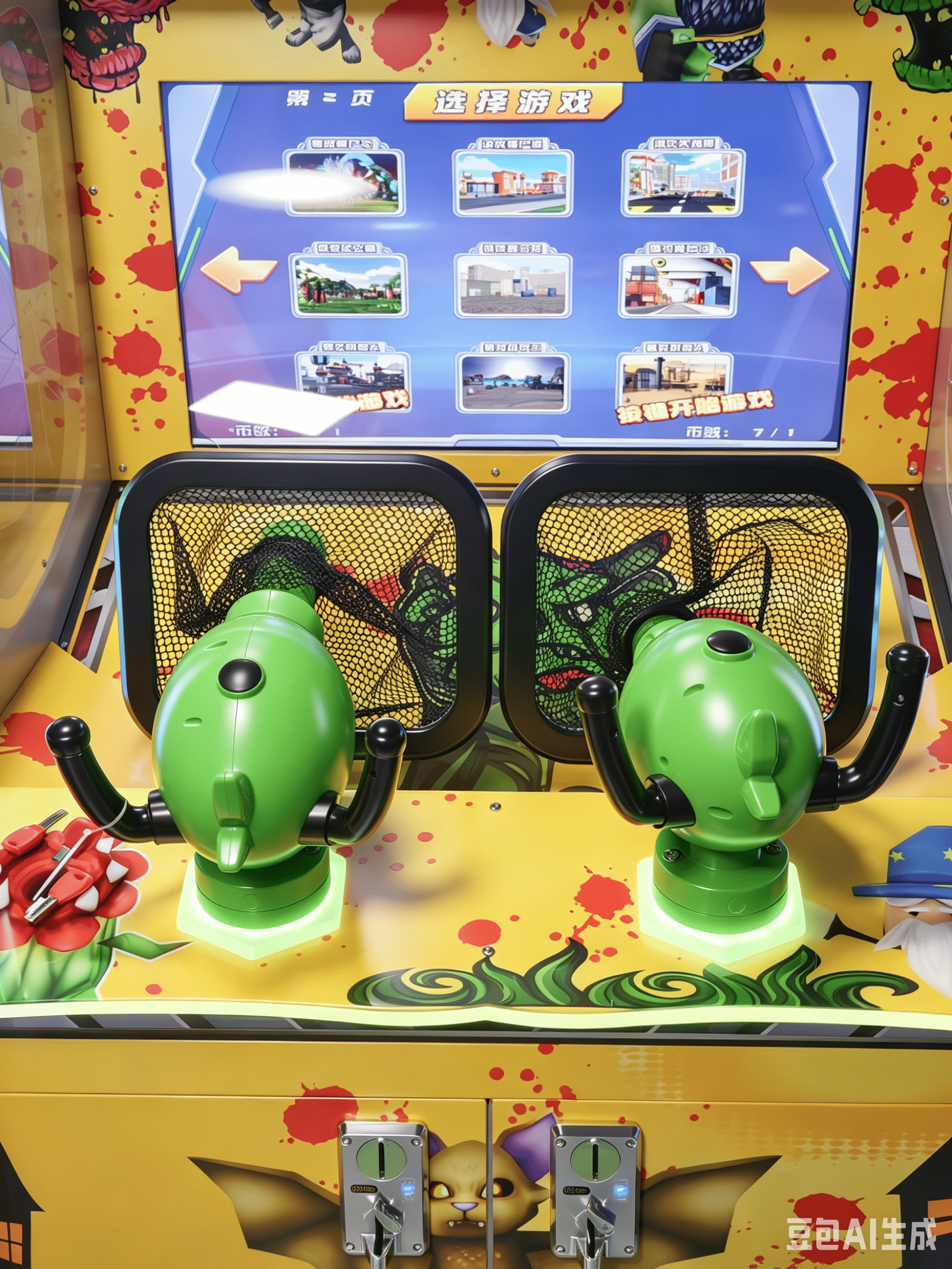 Kids Shooting Arcade Game Machine | Double Player Interactive Shooting Game for Family Entertainment