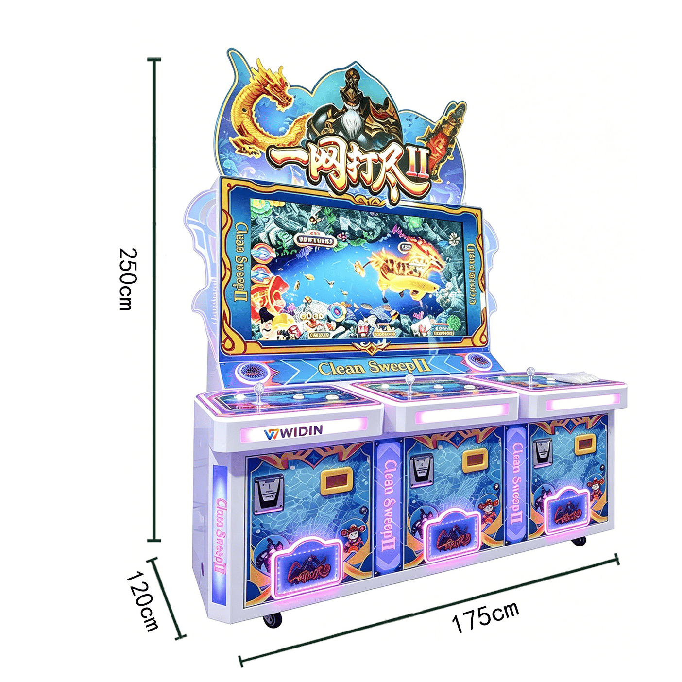 Multiplayer Fish Shooting Arcade Game Machine | Large Screen Fishing Game Machine for Arcade Center
