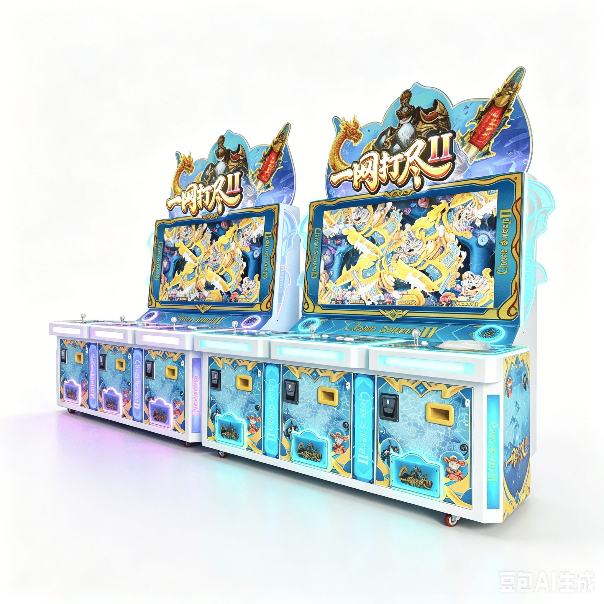 Multiplayer Fish Shooting Arcade Game Machine | Large Screen Fishing Game Machine for Arcade Center