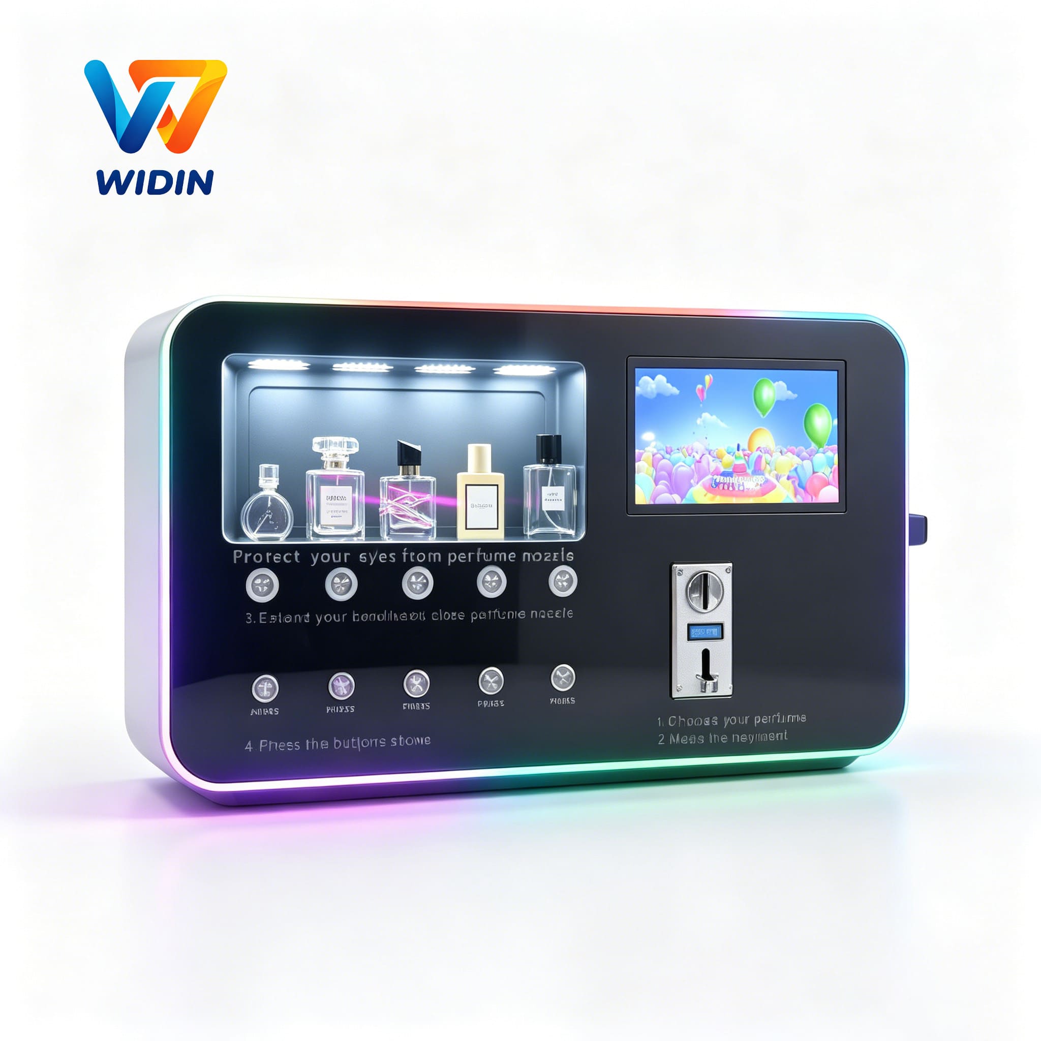 Smart Self-Service Perfume Vending Machine | Automatic Fragrance Spray Dispenser