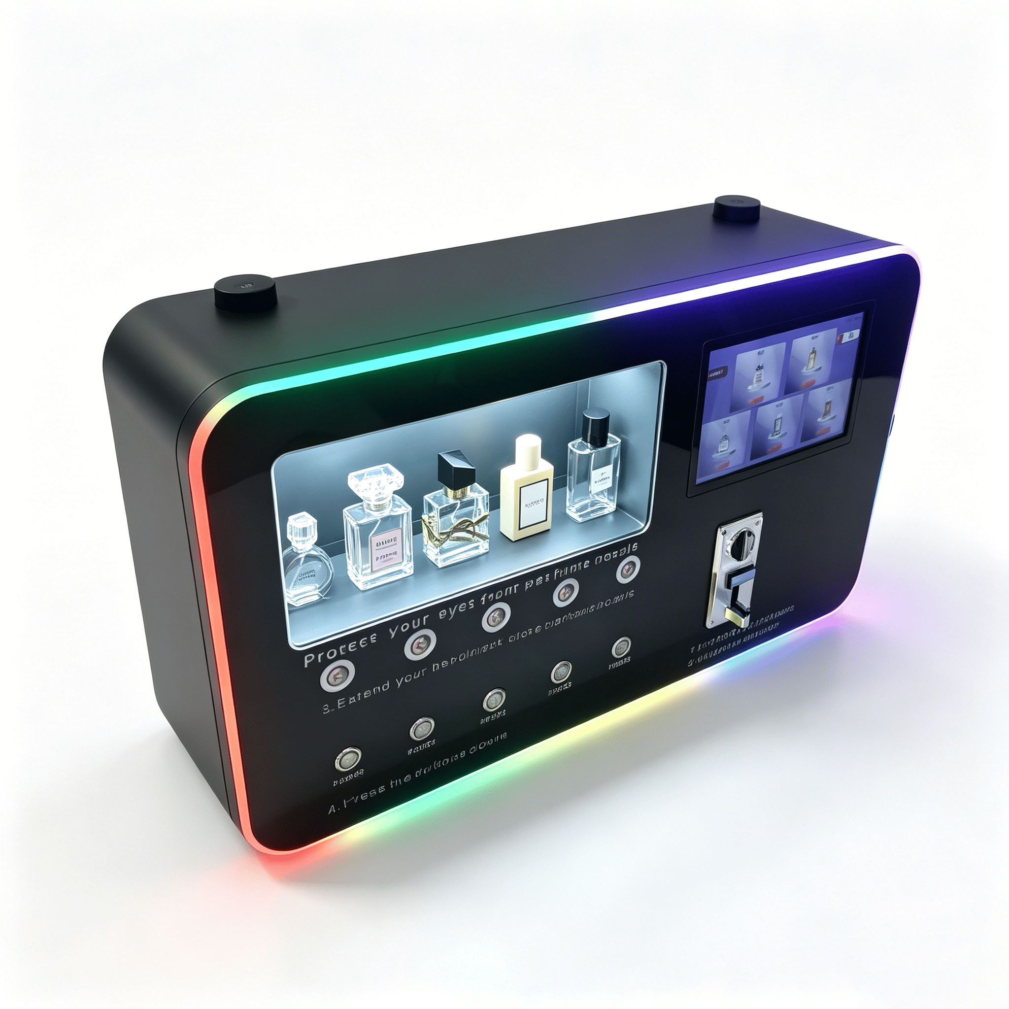 Smart Self-Service Perfume Vending Machine | Automatic Fragrance Spray Dispenser