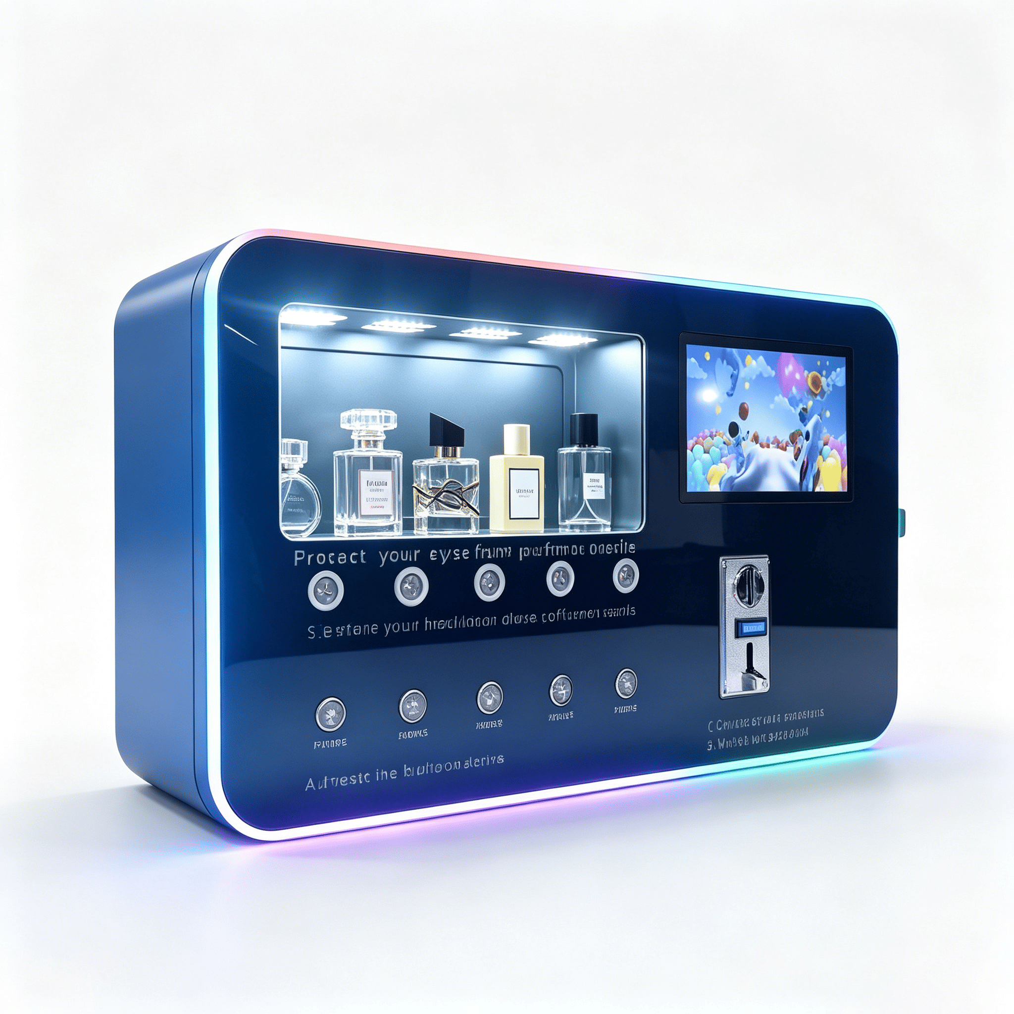 Smart Self-Service Perfume Vending Machine | Automatic Fragrance Spray Dispenser