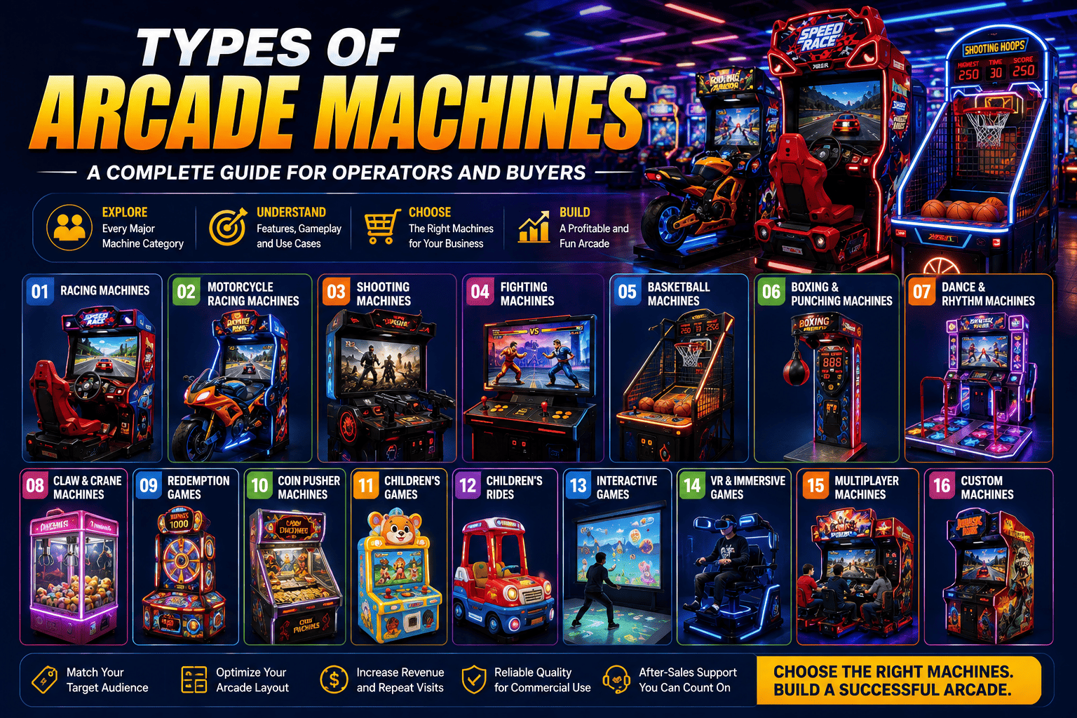 Types of Arcade Machines: A Complete Guide for Operators and Buyers