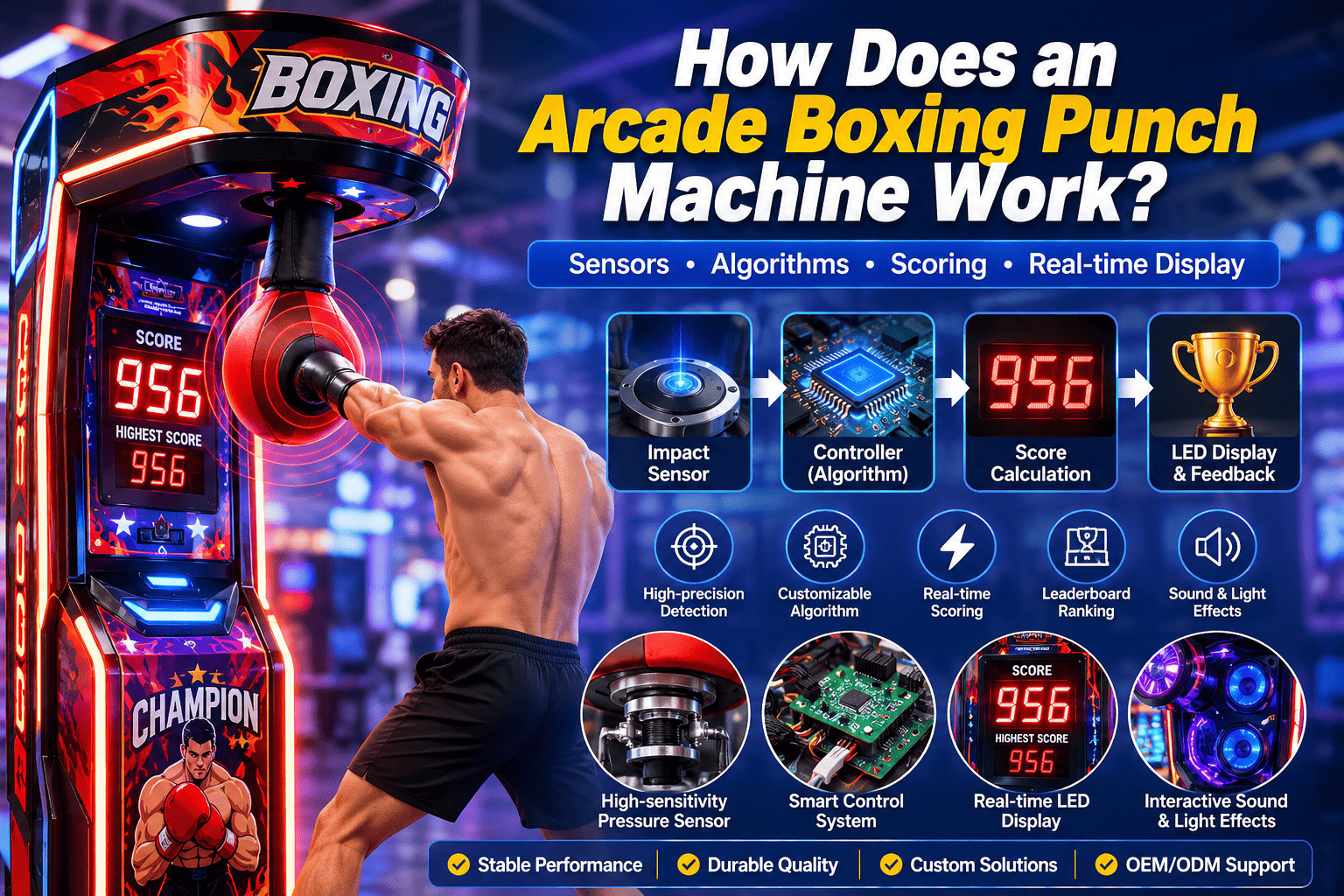 How Does an Arcade Boxing Punch Machine Work? Sensors, Scoring Algorithms & Custom Solutions