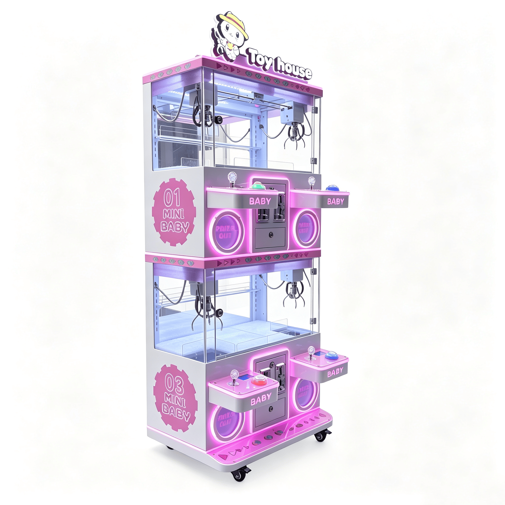 4-Player Claw Machine Arcade Game | Multi-Player Prize Crane Machine