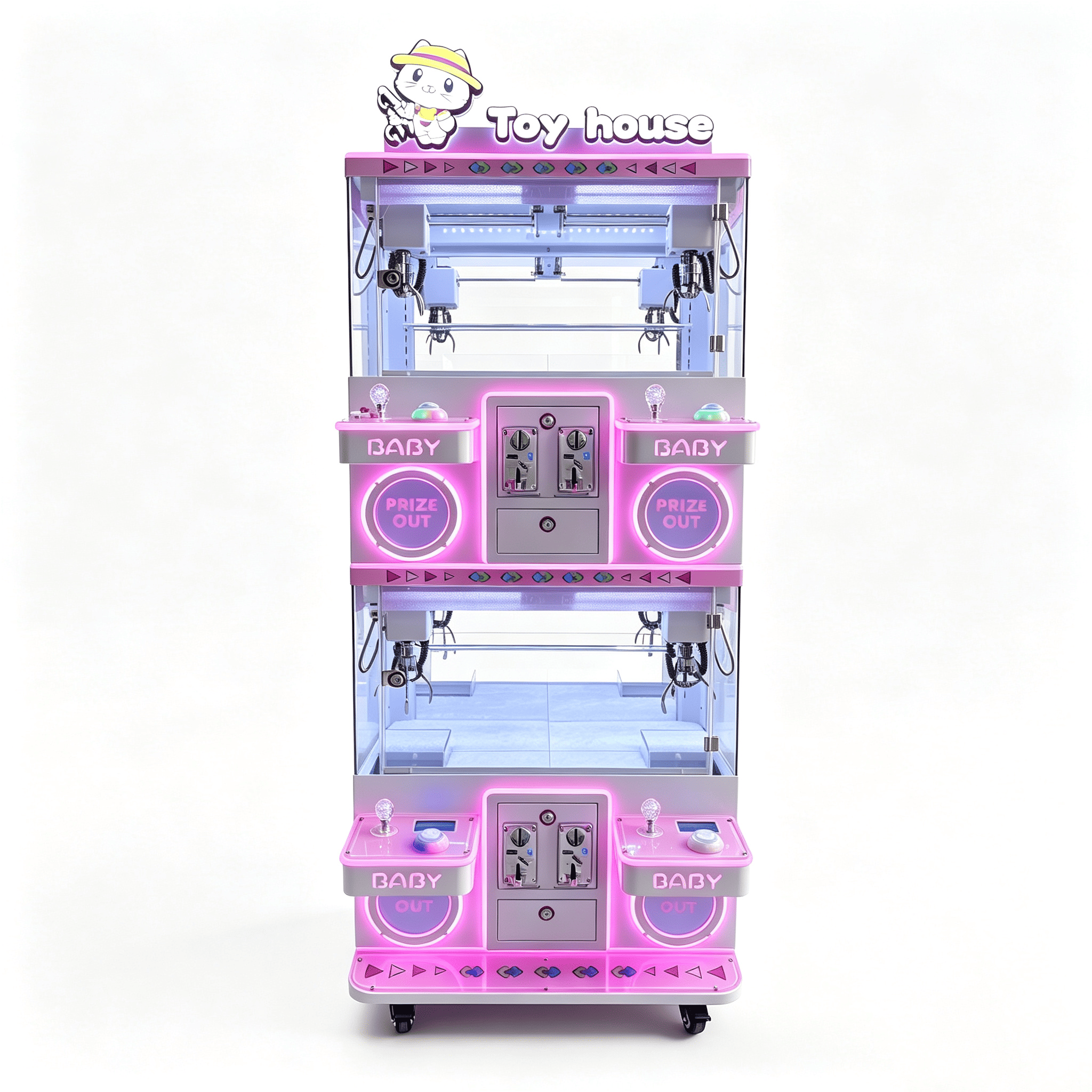 4-Player Claw Machine Arcade Game | Multi-Player Prize Crane Machine